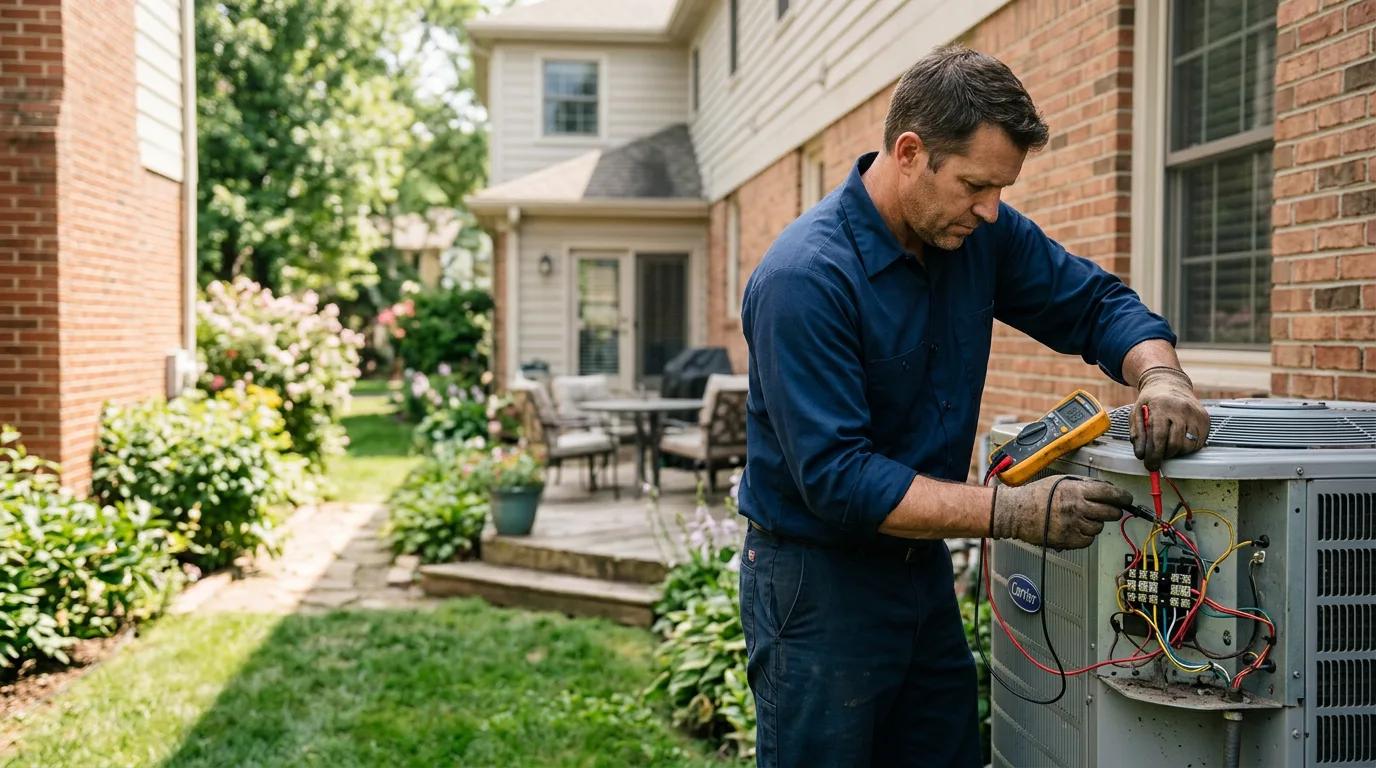 HVAC technician working near Tylersburg, PA